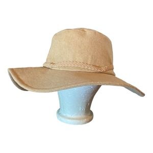 ASN THE HARPER Women’s Cowboy Style Floppy Hat Tan OSFM New With‎ Tags NWT